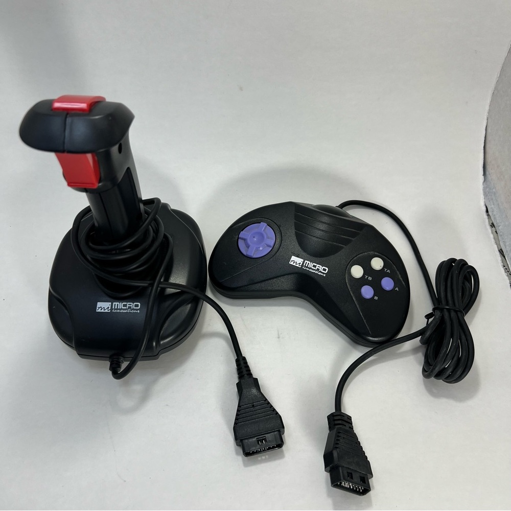 Micros Joystick and Gamepad Set - Black and Purple